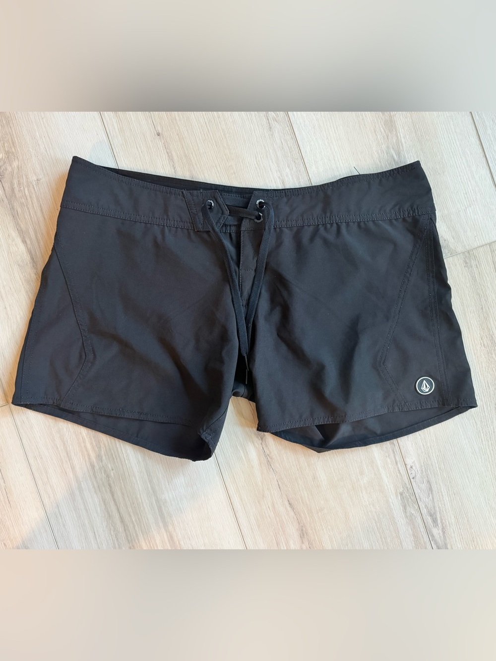 Volcom Women’s Black Lace-Up Board Shorts